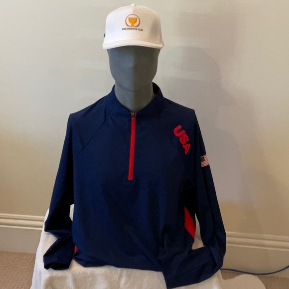 ADIDAS USA 3/4 Zip Jacket - Picture 1 of 3